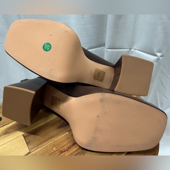 Amazon Putu Platform Chic Brown Heeled GoGo Boots - Picture 6 of 6